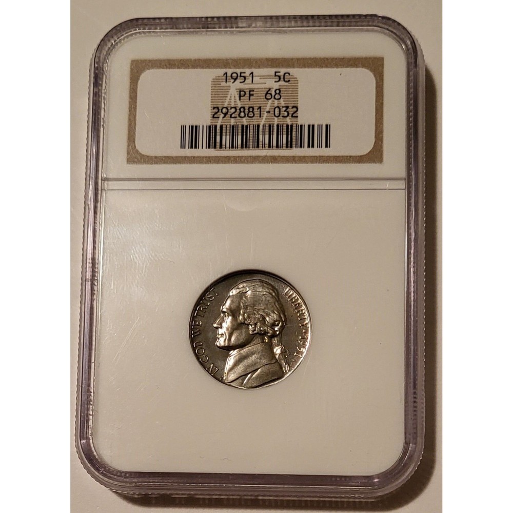 NGC 1951 Jefferson Nickel PF68 Low Proof Mintage